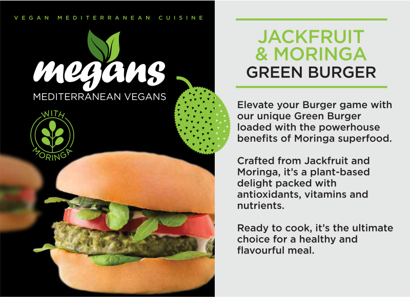 JACKFRUIT & MORINGA GREEN BURGER